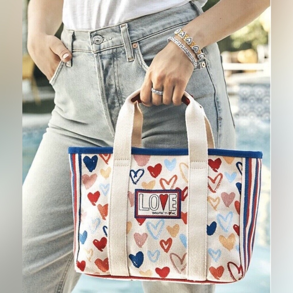 Brighton! Mini Tote Bag/Red White & You/Crossbody & Top Handle - Picture 2 of 16